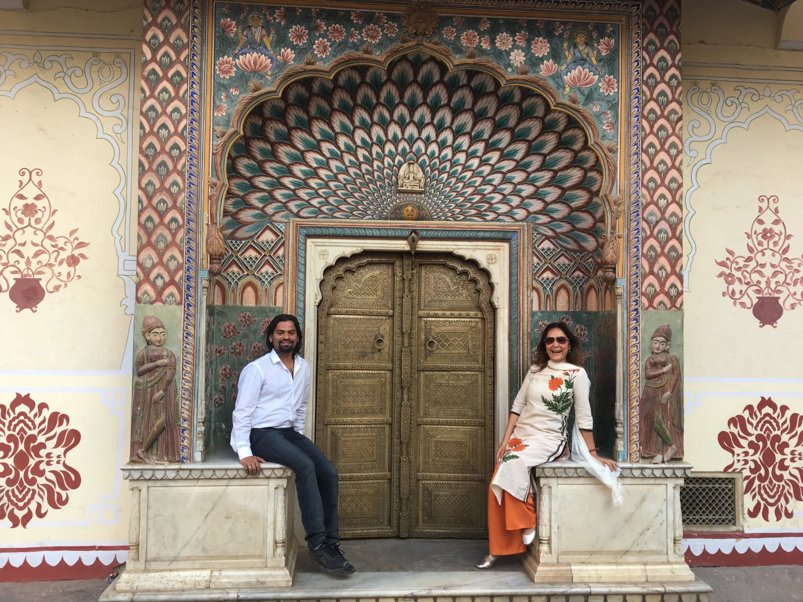 Mohan e Rebeca, proprietários da Govinda