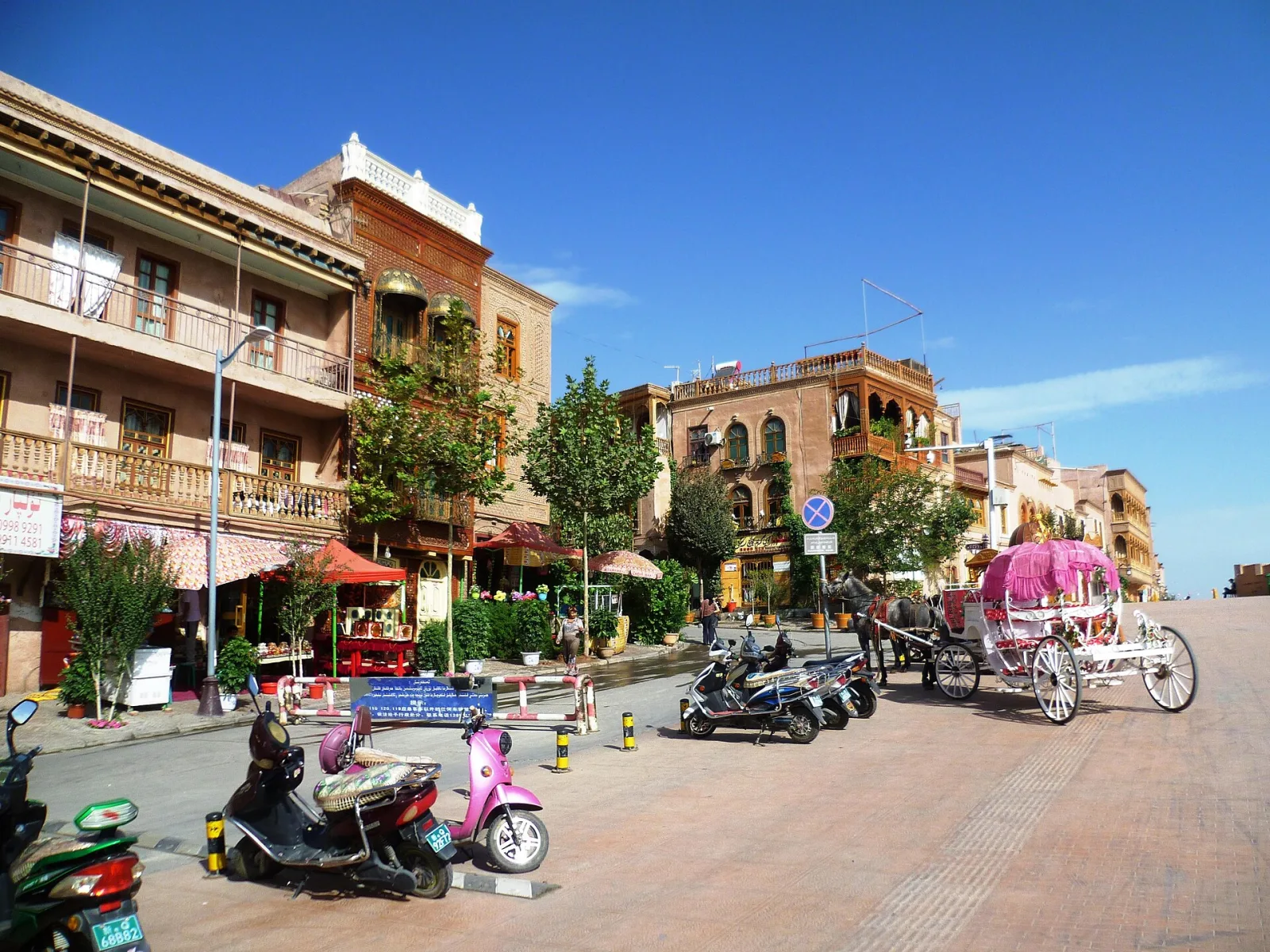 Rua de Kashgar, no extremo oeste da China