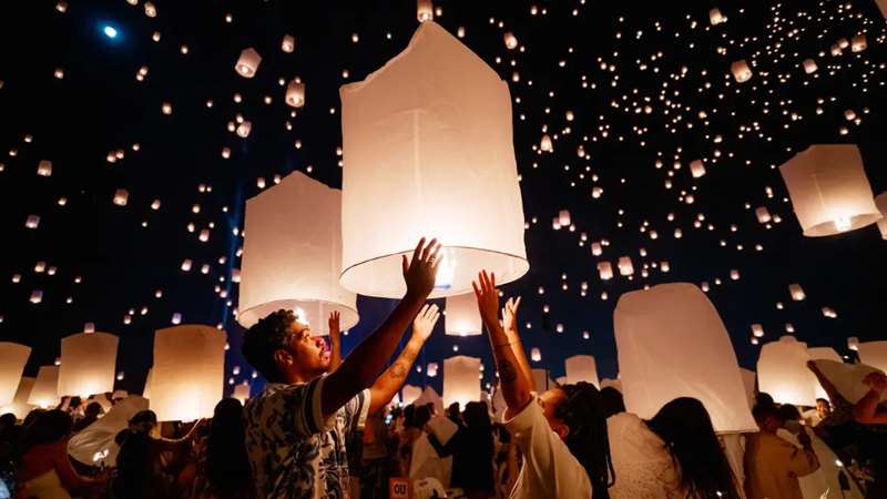 Tailândia — Festival das Lanternas